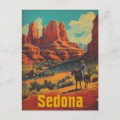 Sedona Cowboy vintage Briefkaart (Voorkant)