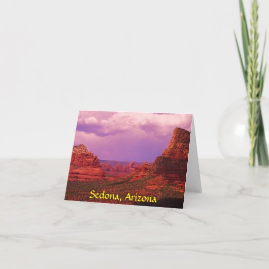 Sedona, de Kaart van de Nota van Arizona (Voorkant)