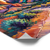 Sedona Desert Cathedral Rock Travel Van Gogh Poster (Hoek)