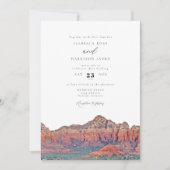 SEDONA Destination Skyline Boho Photo Wedding Kaart (Voorkant)