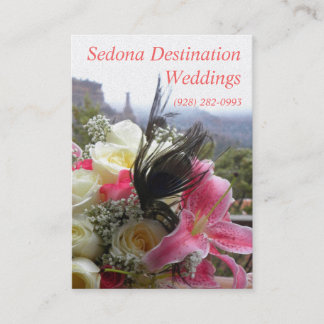 Sedona Destination Weddings Wedding Planner Card Visitekaartje