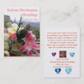 Sedona Destination Weddings Wedding Planner Card Visitekaartje (Voorkant / Achterkant)