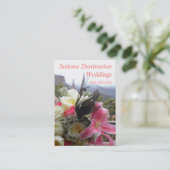 Sedona Destination Weddings Wedding Planner Card Visitekaartje (Staand voorkant)