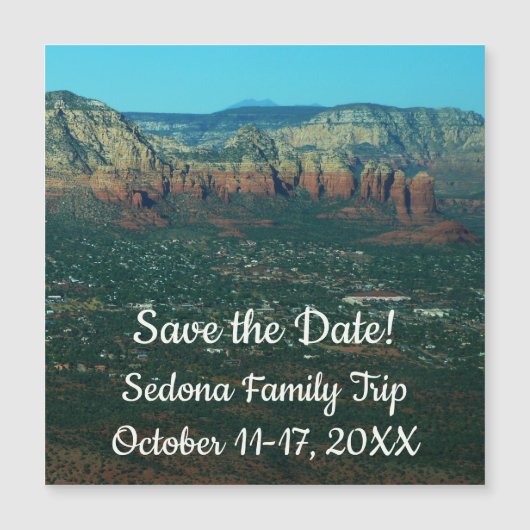 Sedona en Coffee Pot Rock van boven (Voorkant)