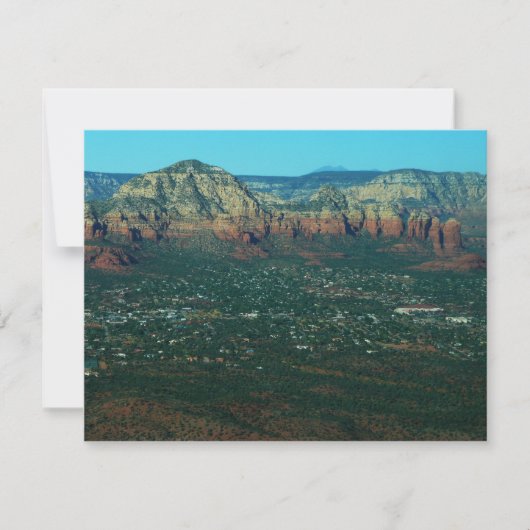 Sedona en Coffee Pot Rock van boven (Voorkant)