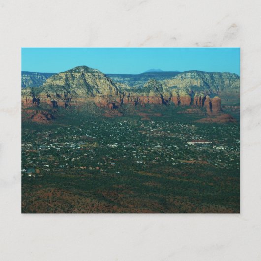 Sedona en Coffee Pot Rock van boven Briefkaart (Voorkant)