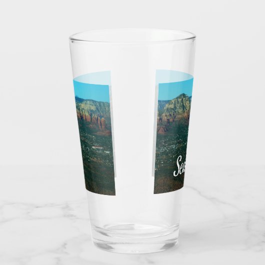 Sedona en Coffee Pot Rock van boven Glas (Rechts)