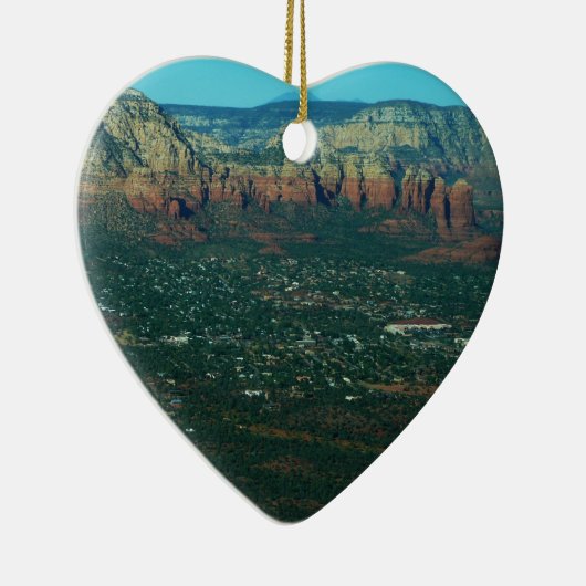 Sedona en Coffee Pot Rock van boven Keramisch Ornament (Rechts)
