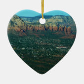 Sedona en Coffee Pot Rock van boven Keramisch Ornament (Voorkant)