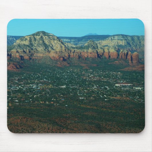 Sedona en Coffee Pot Rock van boven Muismat (Voorkant)