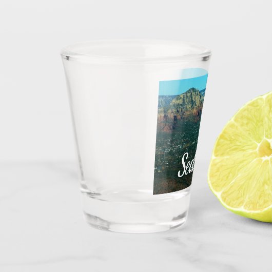 Sedona en Coffee Pot Rock van boven Shot Glas (Links)