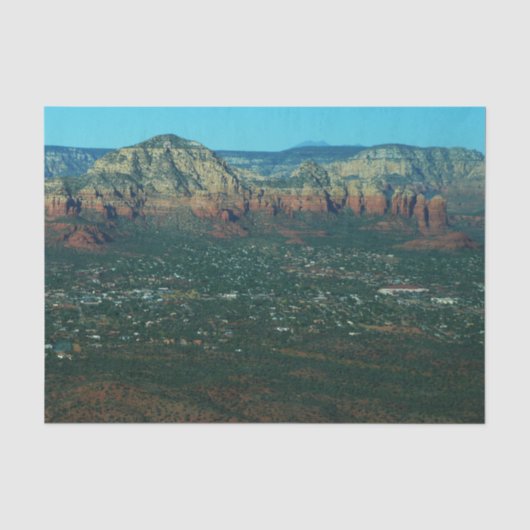 Sedona en Coffee Pot Rock van boven Tissuepapier (Voorkant)