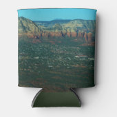 Sedona en Coffee Pot Rock vanuit de lucht Blikjeskoeler (Voorkant)