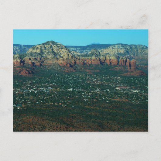 Sedona en Coffee Pot Rock vanuit de lucht Briefkaart (Voorkant)