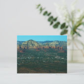 Sedona en Coffee Pot Rock vanuit de lucht Briefkaart (Staand voorkant)