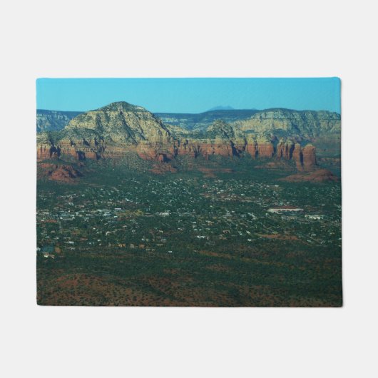 Sedona en Coffee Pot Rock vanuit de lucht Deurmat (Voorkant)