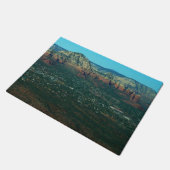 Sedona en Coffee Pot Rock vanuit de lucht Deurmat (Schuin)