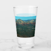 Sedona en Coffee Pot Rock vanuit de lucht Glas (Achterkant)