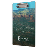 Sedona en Coffee Pot Rock vanuit de lucht Klembord (Links)