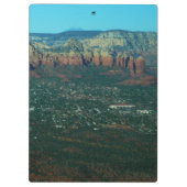 Sedona en Coffee Pot Rock vanuit de lucht Klembord (Achterkant)