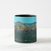Sedona en Coffee Pot Rock vanuit de lucht Mok (Midden)
