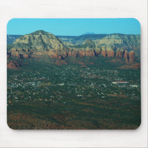 Sedona en Coffee Pot Rock vanuit de lucht Muismat