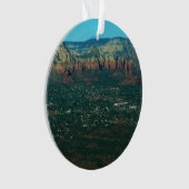 Sedona en Coffee Pot Rock vanuit de lucht Ornament (voorkant)
