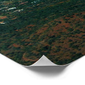Sedona en Coffee Pot Rock vanuit de lucht Poster (Hoek)