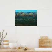 Sedona en Coffee Pot Rock vanuit de lucht Poster (Keuken)