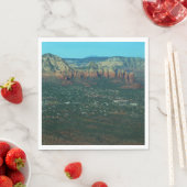 Sedona en Coffee Pot Rock vanuit de lucht Servet (Insitu)