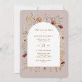 Sedona Garden Arched Wedding Uitnodiging (Voorkant)