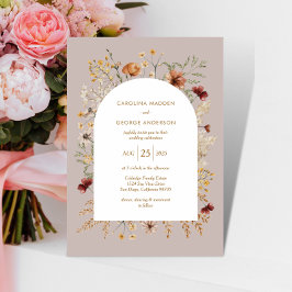 Sedona Garden Arched Wedding Uitnodiging