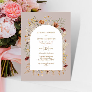 Sedona Garden Arched Wedding Uitnodiging