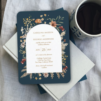Sedona Garden Arched Wedding Uitnodiging