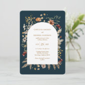 Sedona Garden Arched Wedding Uitnodiging (Staand voorkant)