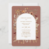 Sedona Garden Arched Wedding Uitnodiging (Voorkant)