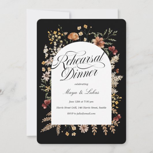 Sedona Garden Arching Rehearsal Dinner Uitnodiging (Voorkant)