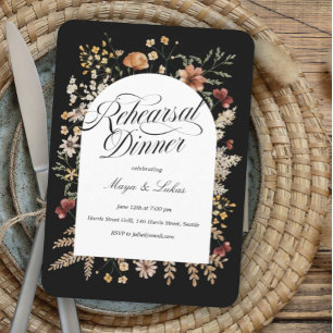 Sedona Garden Arching Rehearsal Dinner Uitnodiging