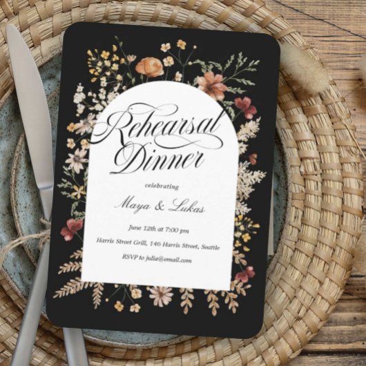 Sedona Garden Arching Rehearsal Dinner Uitnodiging