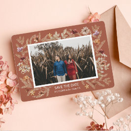 Sedona Garden Flat Save the Date Kaart