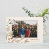 Sedona Garden Flat Save the Date Kaart (Staand voorkant)