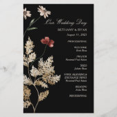 Sedona Garden Flat Wedding Programme (Voorkant)