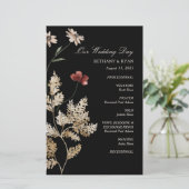 Sedona Garden Flat Wedding Programme (Staand voorkant)