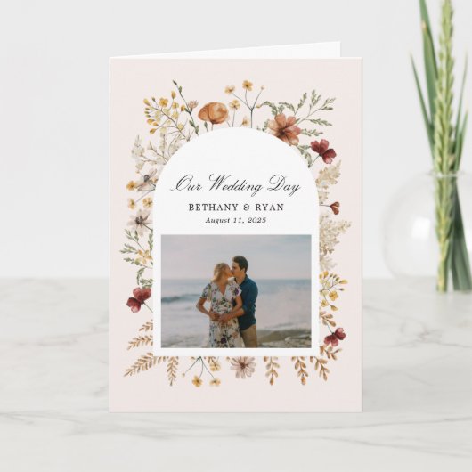 Sedona Garden Flowers Weddendag Programma (Voorkant)