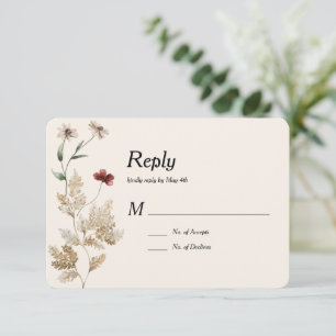 Sedona Garden RSVP-kaart RSVP Kaartje