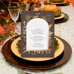 Sedona Garden Thanksgiving Menu Folie Folie Uitnodiging