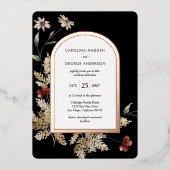 Sedona Garden Wedding Folie Uitnodiging (Voorkant)