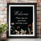 Sedona Garden Wedding Sign Poster