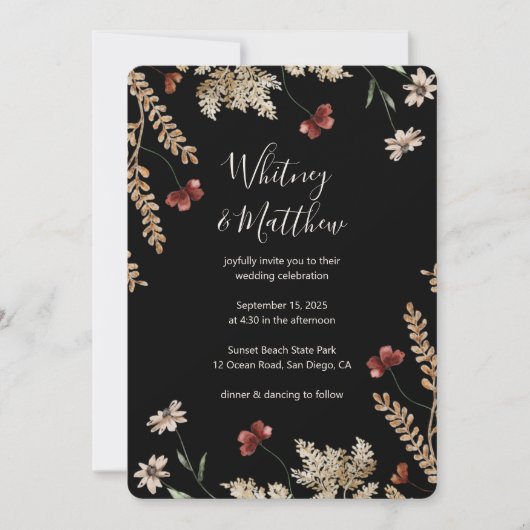 Sedona Garden Wedding Uitnodiging (Voorkant)