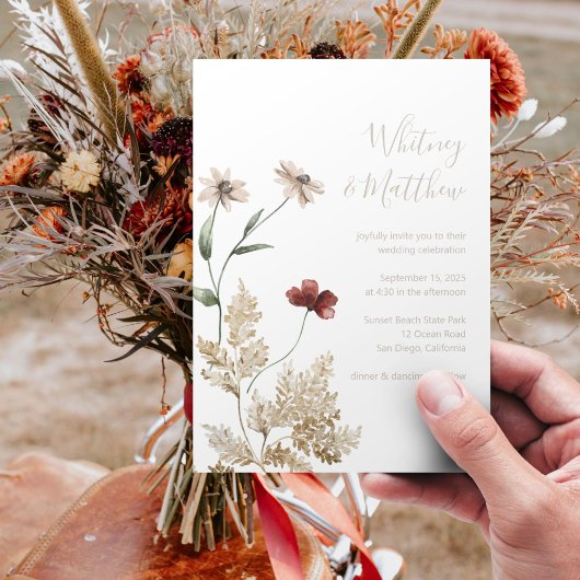 Sedona Garden Wedding Uitnodiging